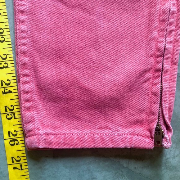 vintage 80s red GUESS JEANS Style 43105A high rise ankle zip Sz 29 - Picture 10 of 11